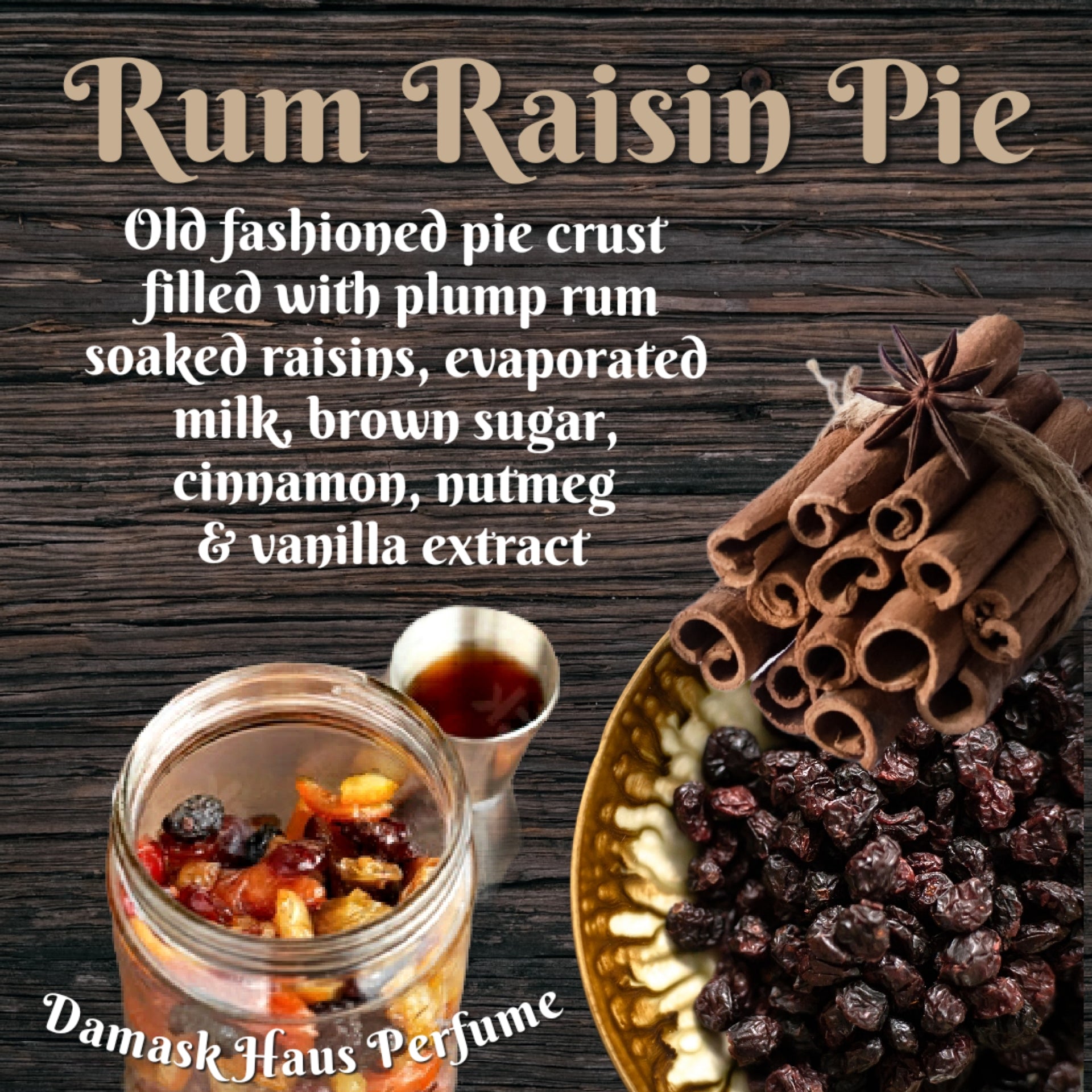 Rum Raisin Pie